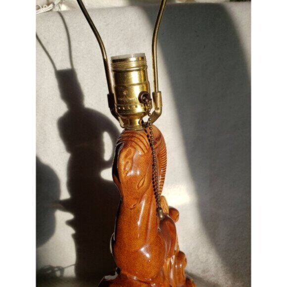 Vintage Ceramic Gazelle Lamp 1950s MCM Art Pottery Royal Haeger Style - Picture 10 of 10